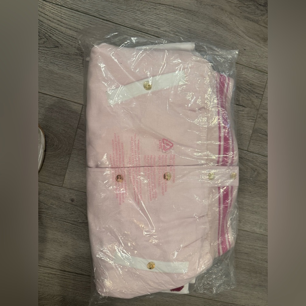 Victoria’s Secret PINK x LoveShackFancy Reissued Boyfriend Varsity Jacket - Picture 10 of 10